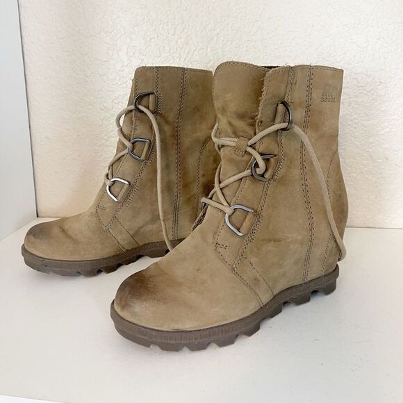 Sorel Joan of Arc wedge bootie combat boots 7.5 - Picture 6 of 16